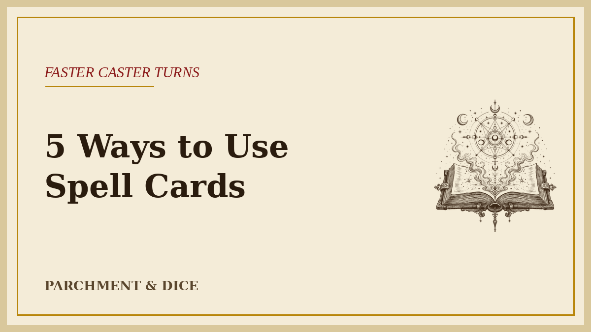 5 Ways to Use Spell Cards at the Table