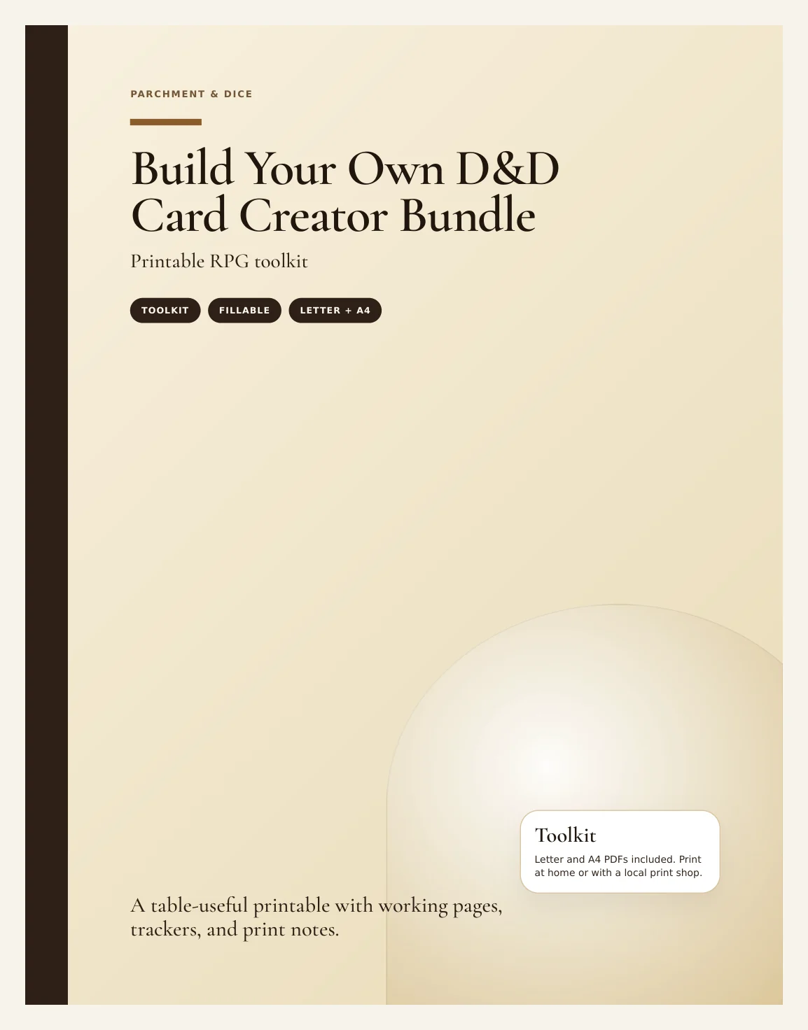 Build Your Own DnD Card Creator Bundle 5e Printable PDF | Blank Spell NPC Monster Item Hero Cards | Fillable Homebrew Kit — Preview page 1