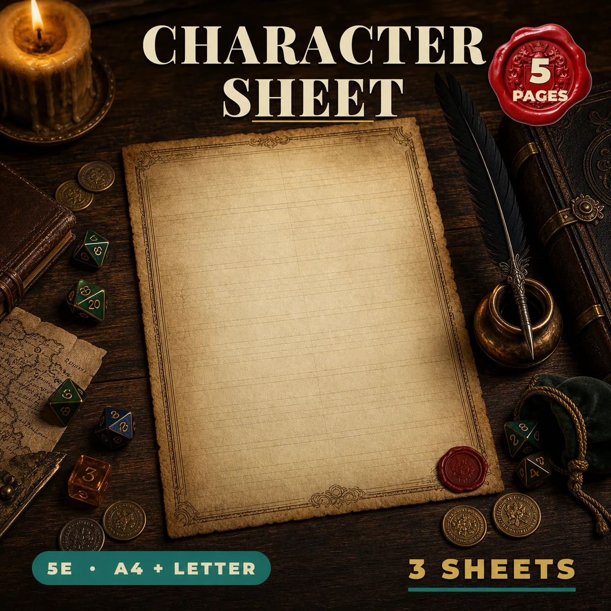 DnD Character Sheet Printable