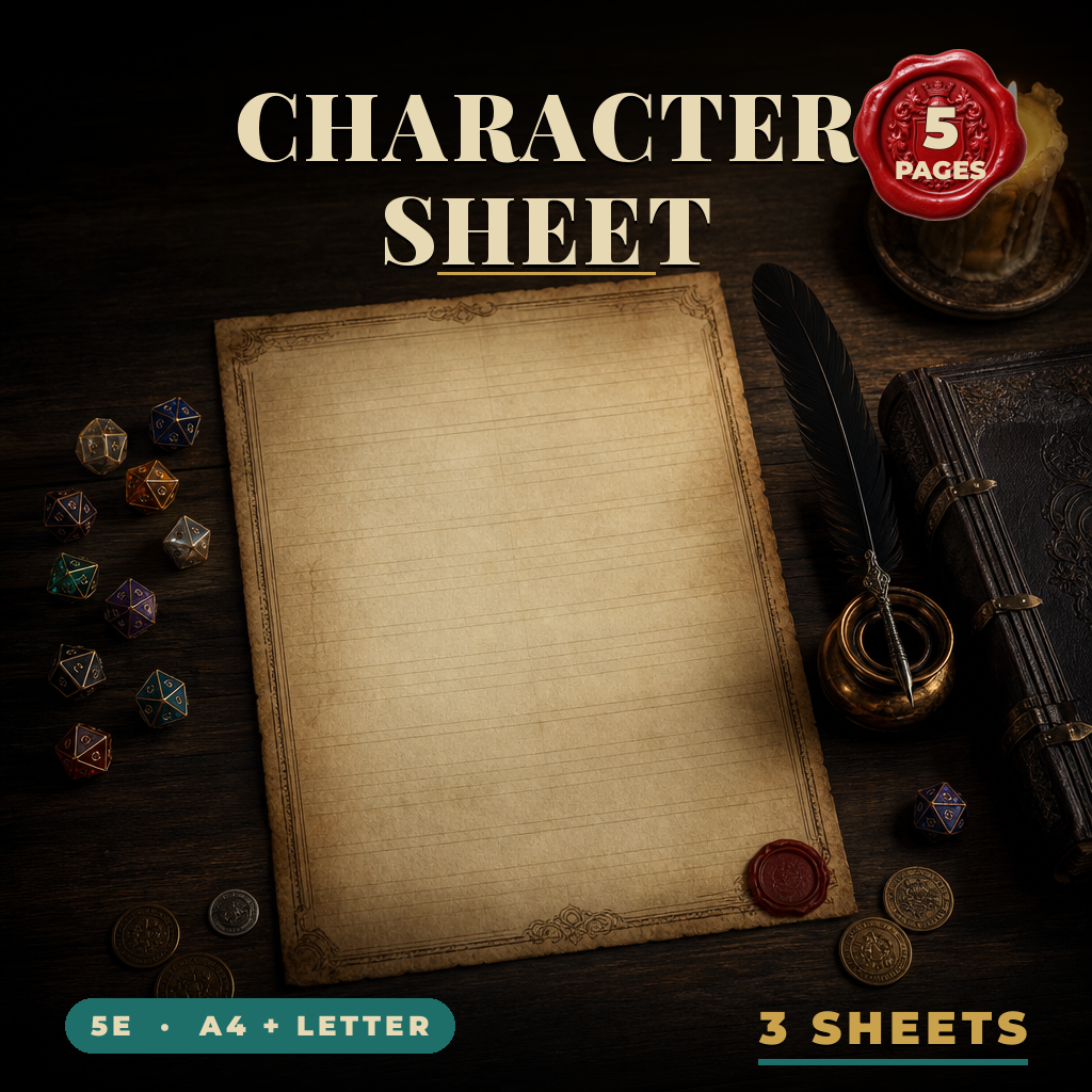 DnD Character Sheet Printable