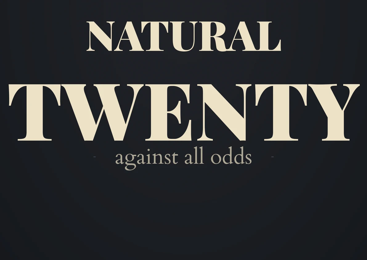 Natural 20 Natural 1 DnD Wall Art Set of 2 - Crit Hit Crit Fail Dice Quote Poster - Dungeons and Dragons Game Room Decor - Instant Download — Preview page 3