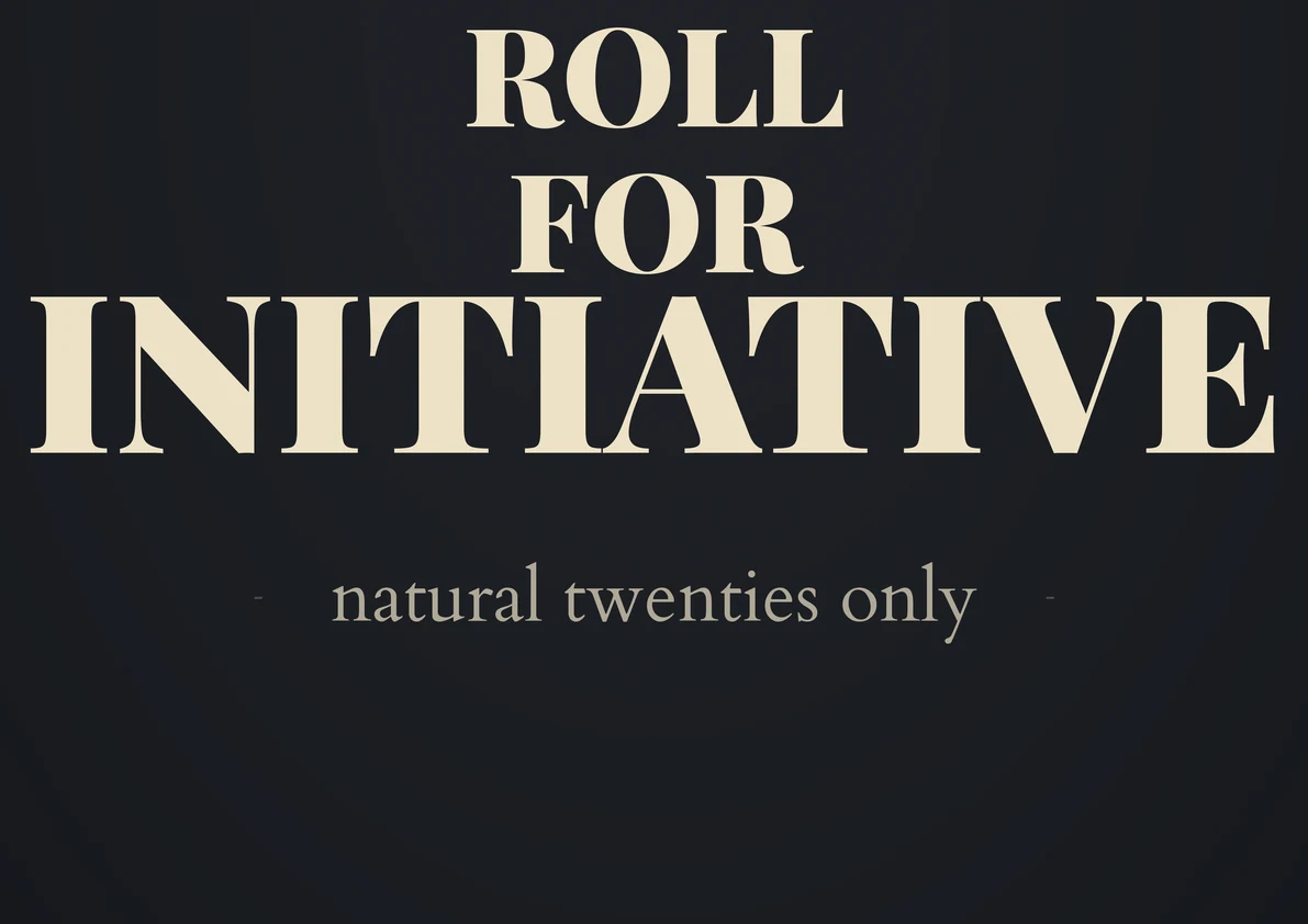 Roll For Initiative D&D Poster – D20 Dice Quote, Game Room Decor (Instant Download) — Preview page 3