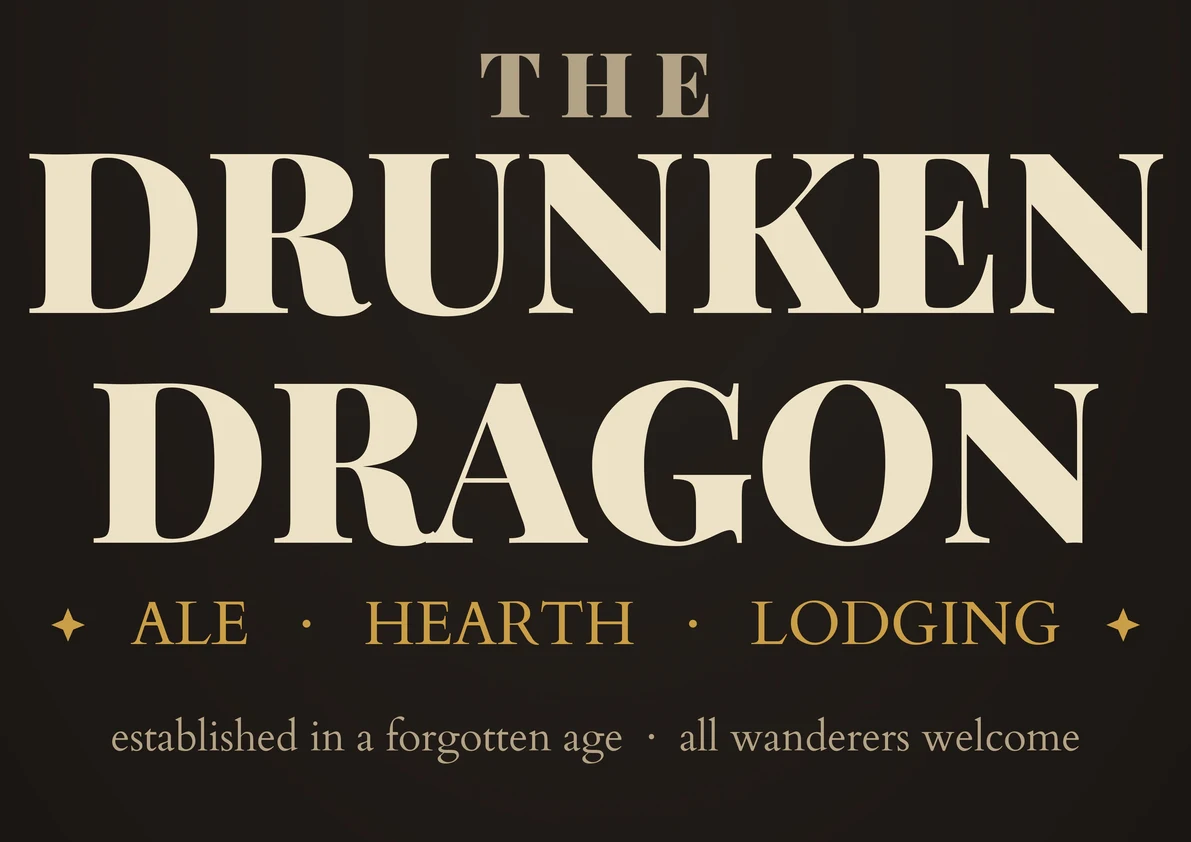 DnD Tavern Sign Printable - Fantasy Inn Wall Art - Dungeons and Dragons Game Room Decor - Tabletop RPG Bar Sign Poster - Instant Download — Preview page 3