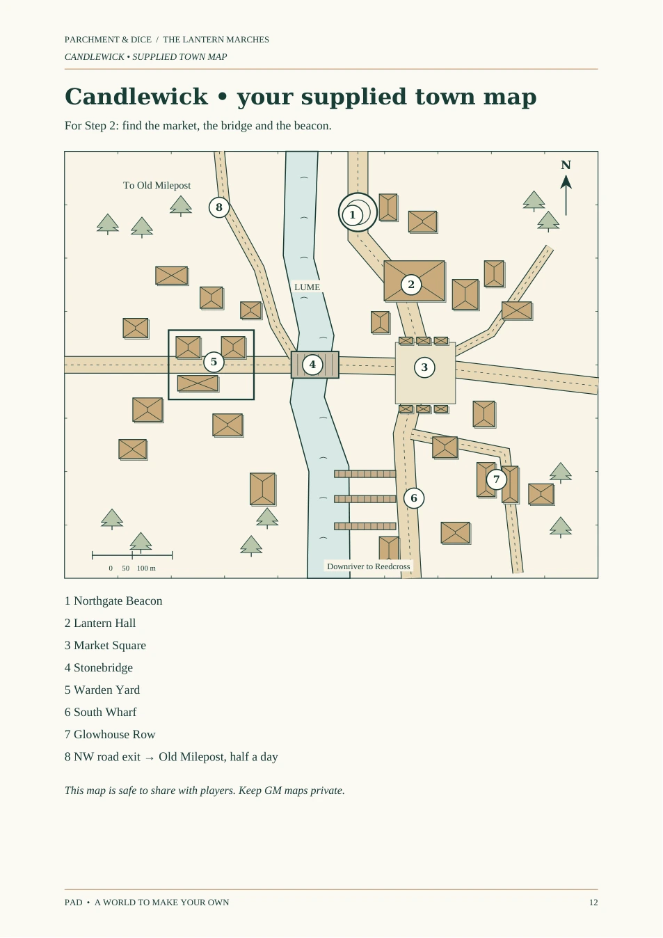 DnD Worldbuilding Workbook Printable — Preview page 3